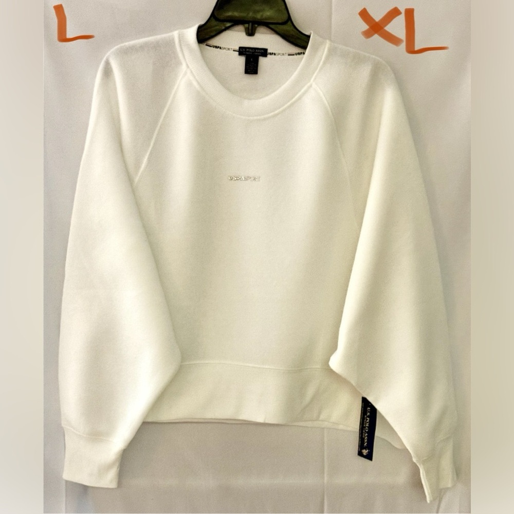 U.S. Polo Assn. White Sweatshirt